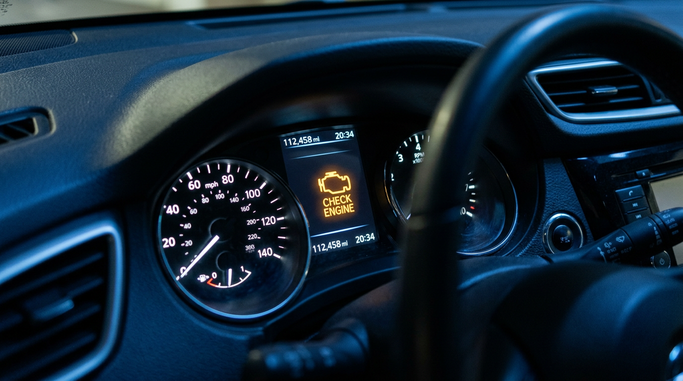 Предупреждение Check Engine на приборной панели